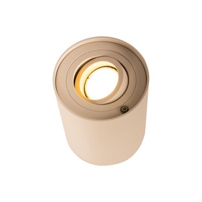 Lucide TUBE - Table lamp - Ø 9,6 cm- LED 3 StepDim - GU10 - 1x5W 2700K - Taupe